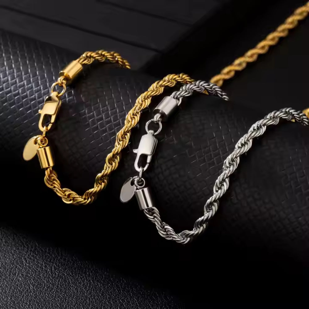 Rope Chain (Gold) 3mm