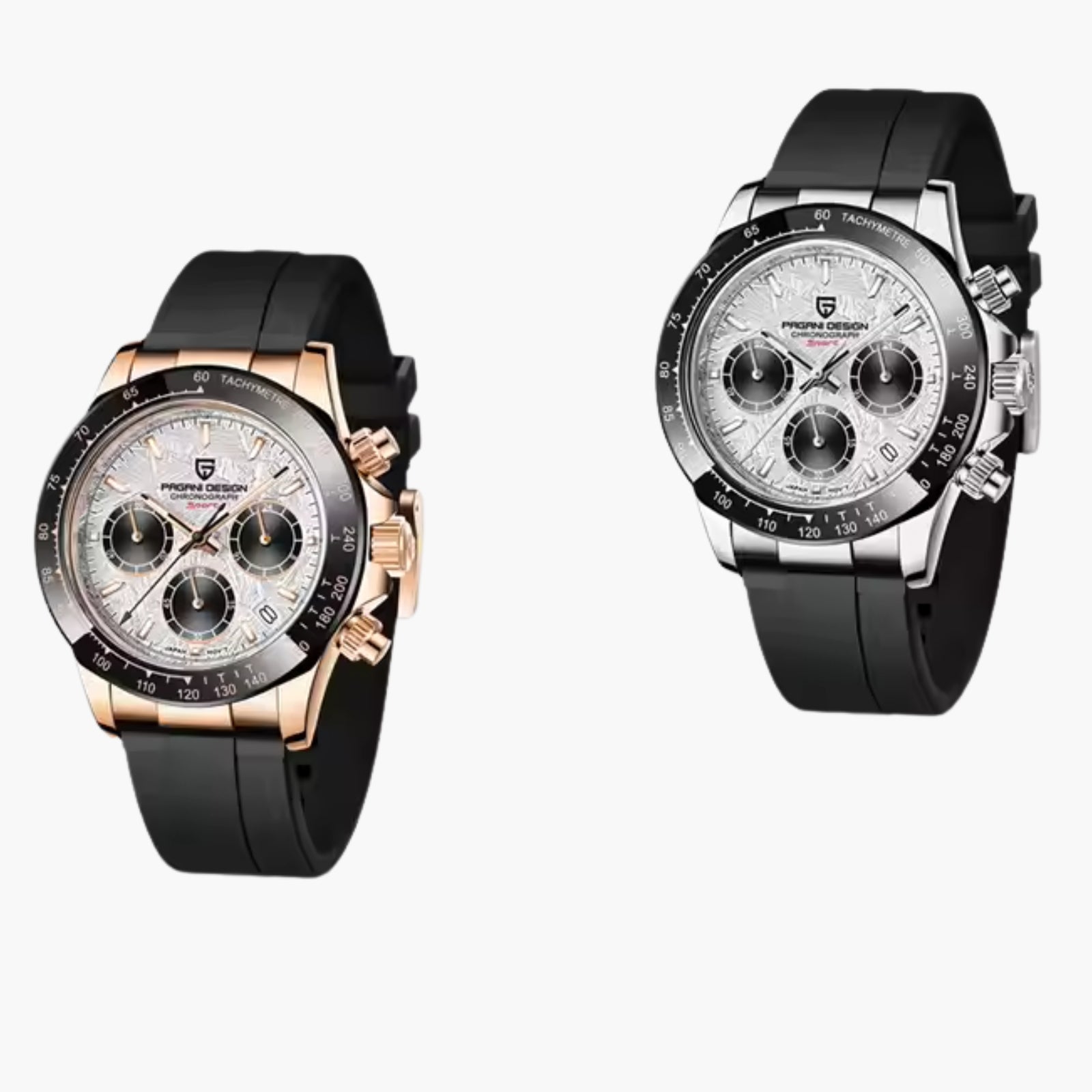 GJR OdyxFlex Chronograph - Silver Meteorite