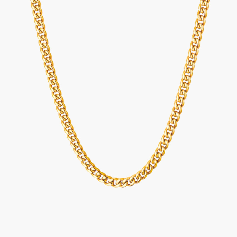 Cuban Link Necklace (Gold) 4mm