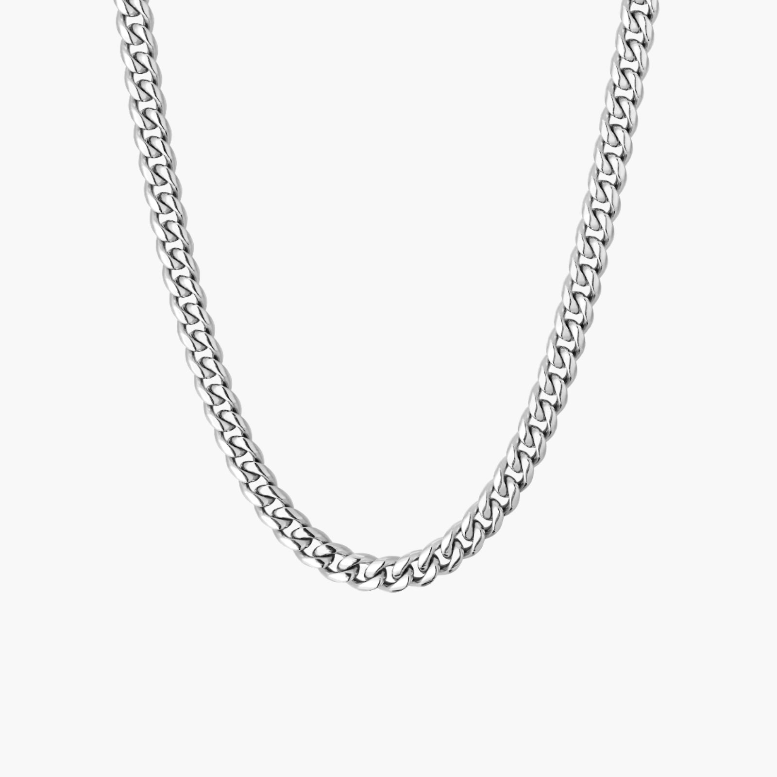 Cuban Link Necklace (Silver) 6mm
