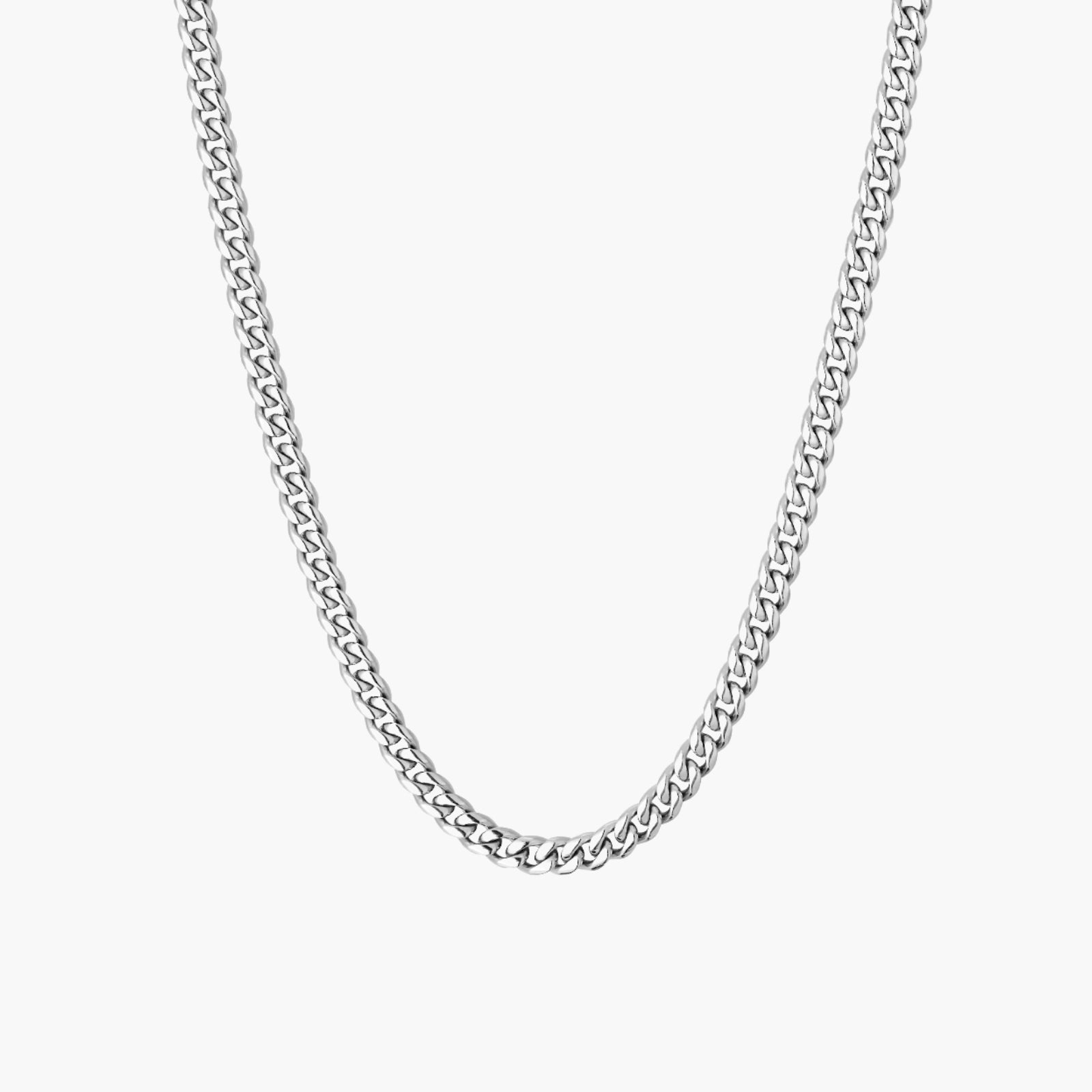 Cuban Link Necklace (Silver) 4mm