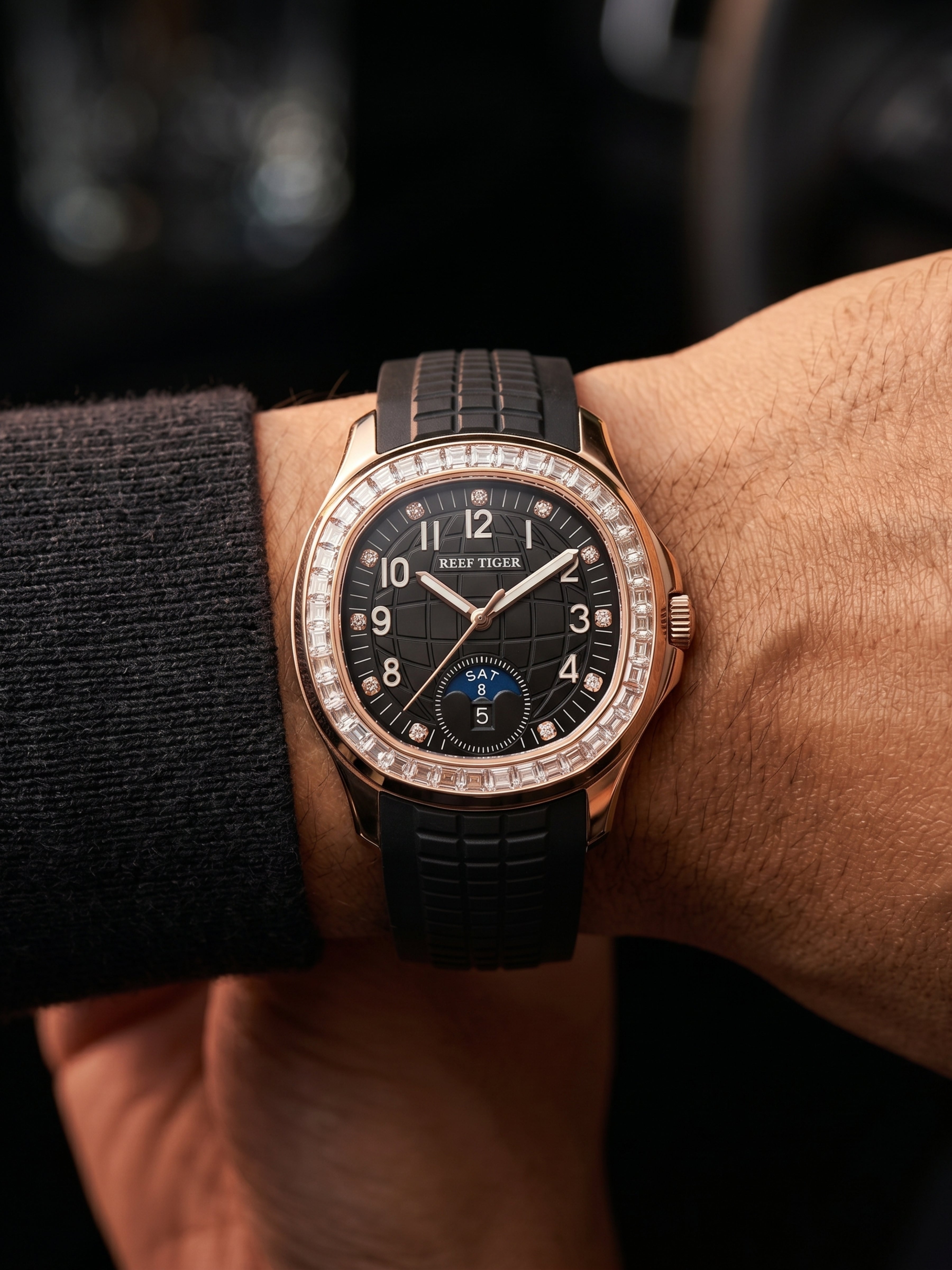 GJR Aquanautic Baguette – Rose Onyx