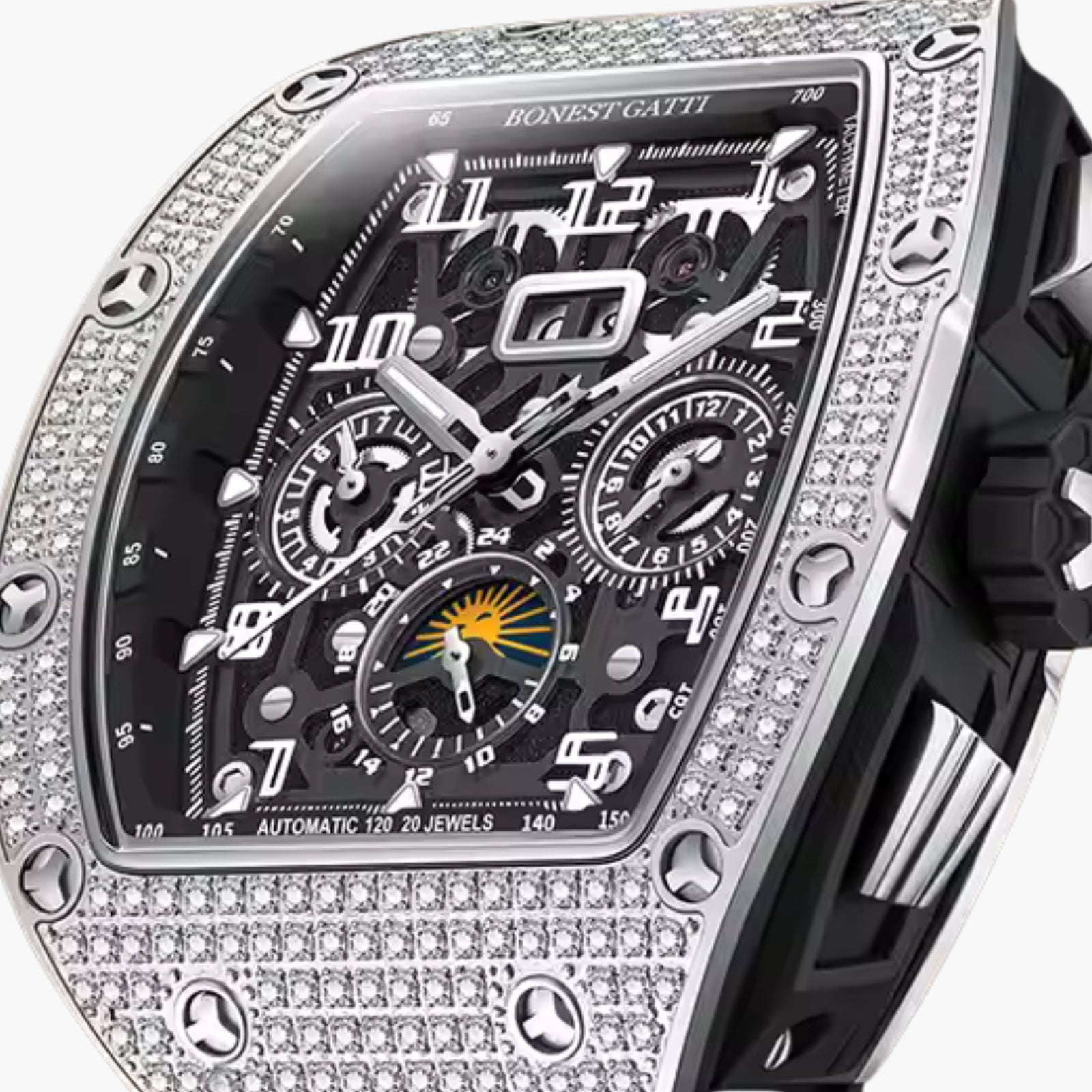 GJR Diamond Skeleton Black Ice