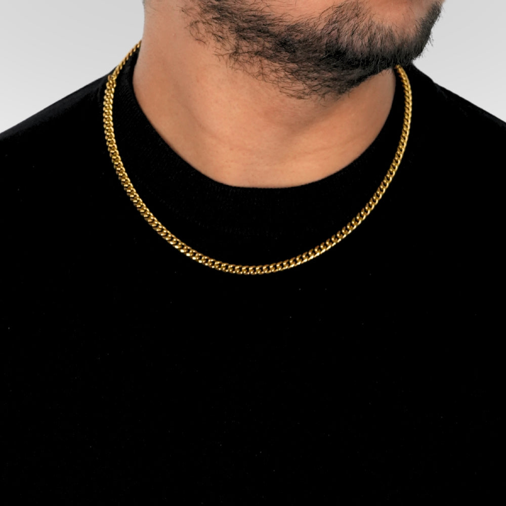 Cuban Link Necklace (Gold) 4mm