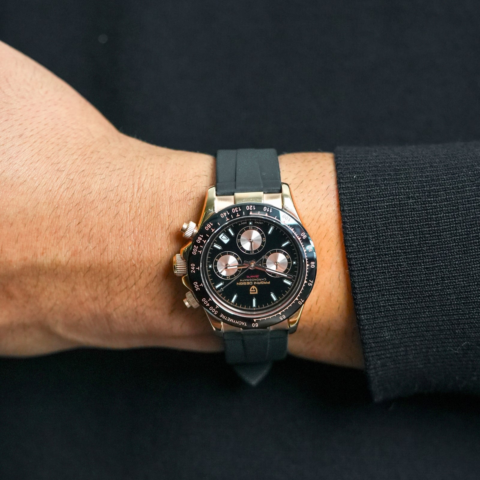 GJR OdyxFlex Chronograph Rose Gold