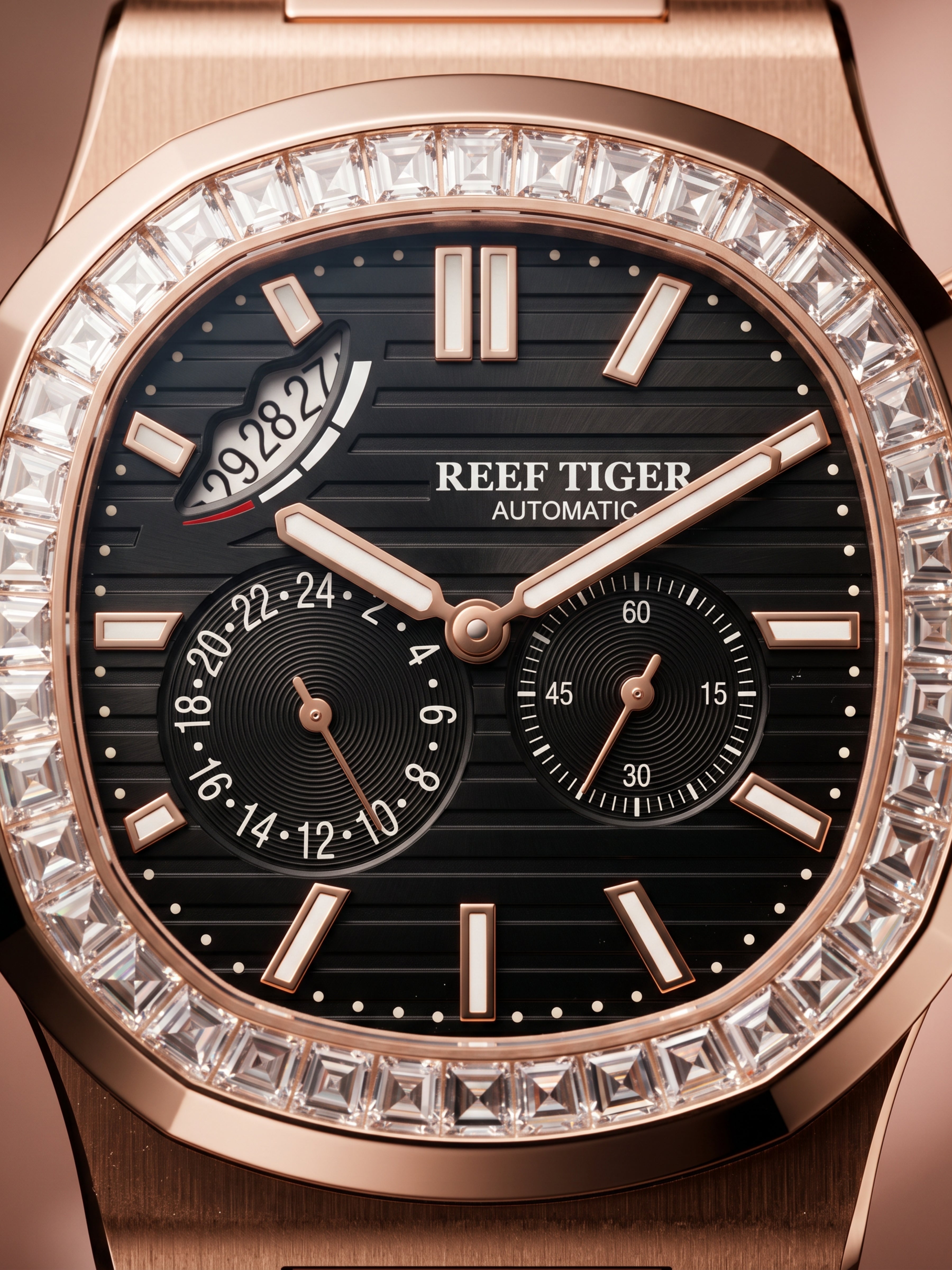 GJR Nautic Baguette – Rose Onyx