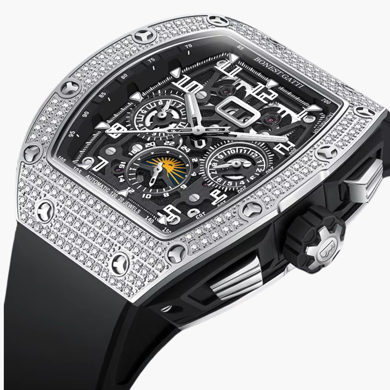 GJR Diamond Skeleton Black Ice