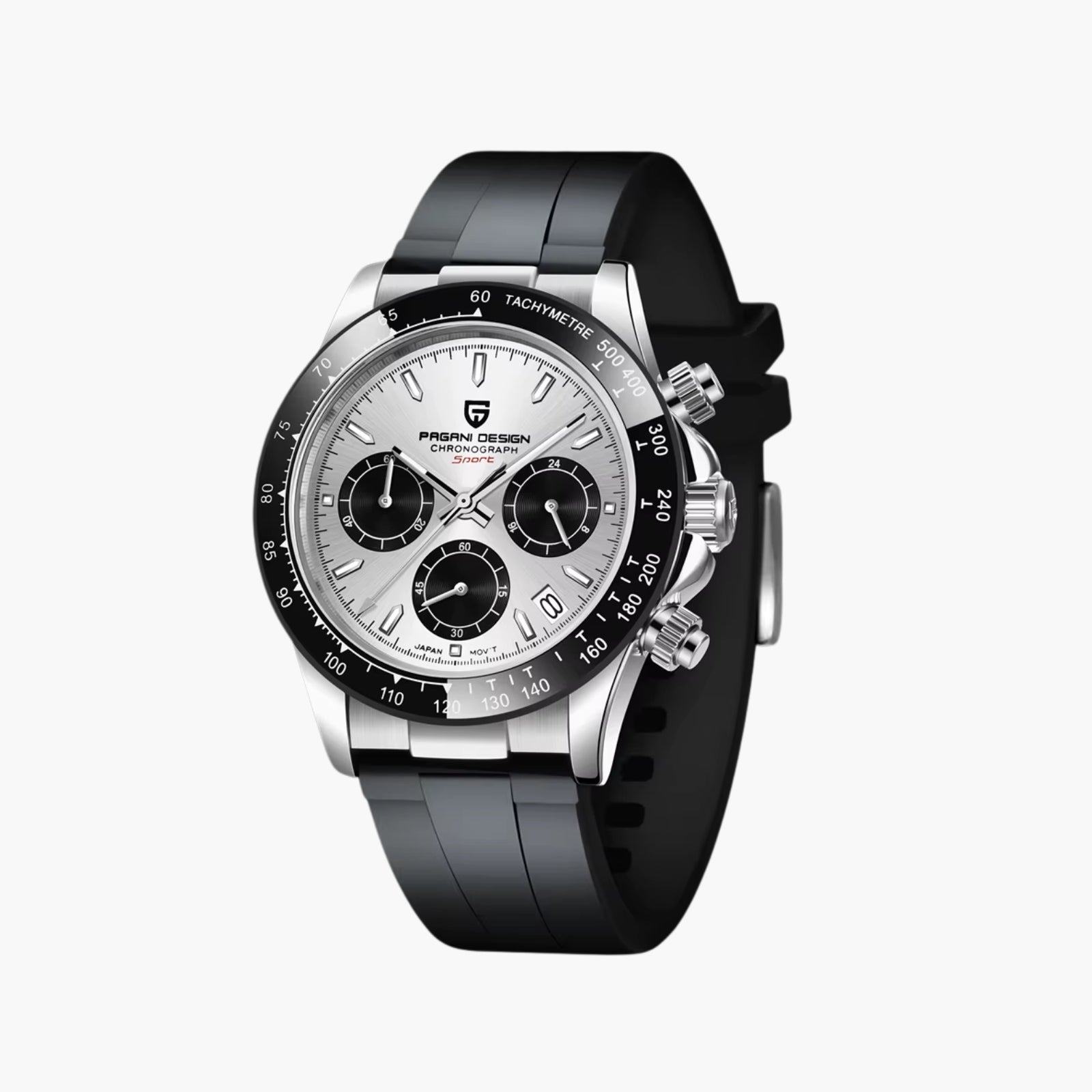 GJR OdyxFlex Chronograph Silver Storm