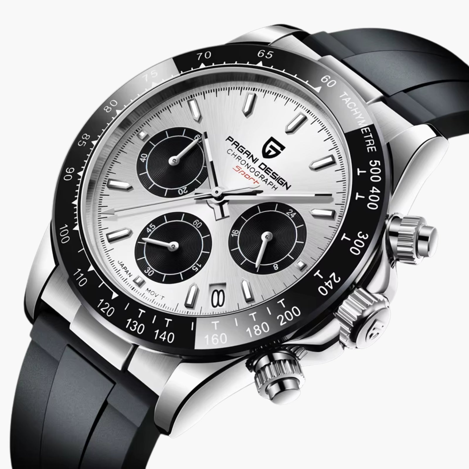GJR OdyxFlex Chronograph Silver Storm