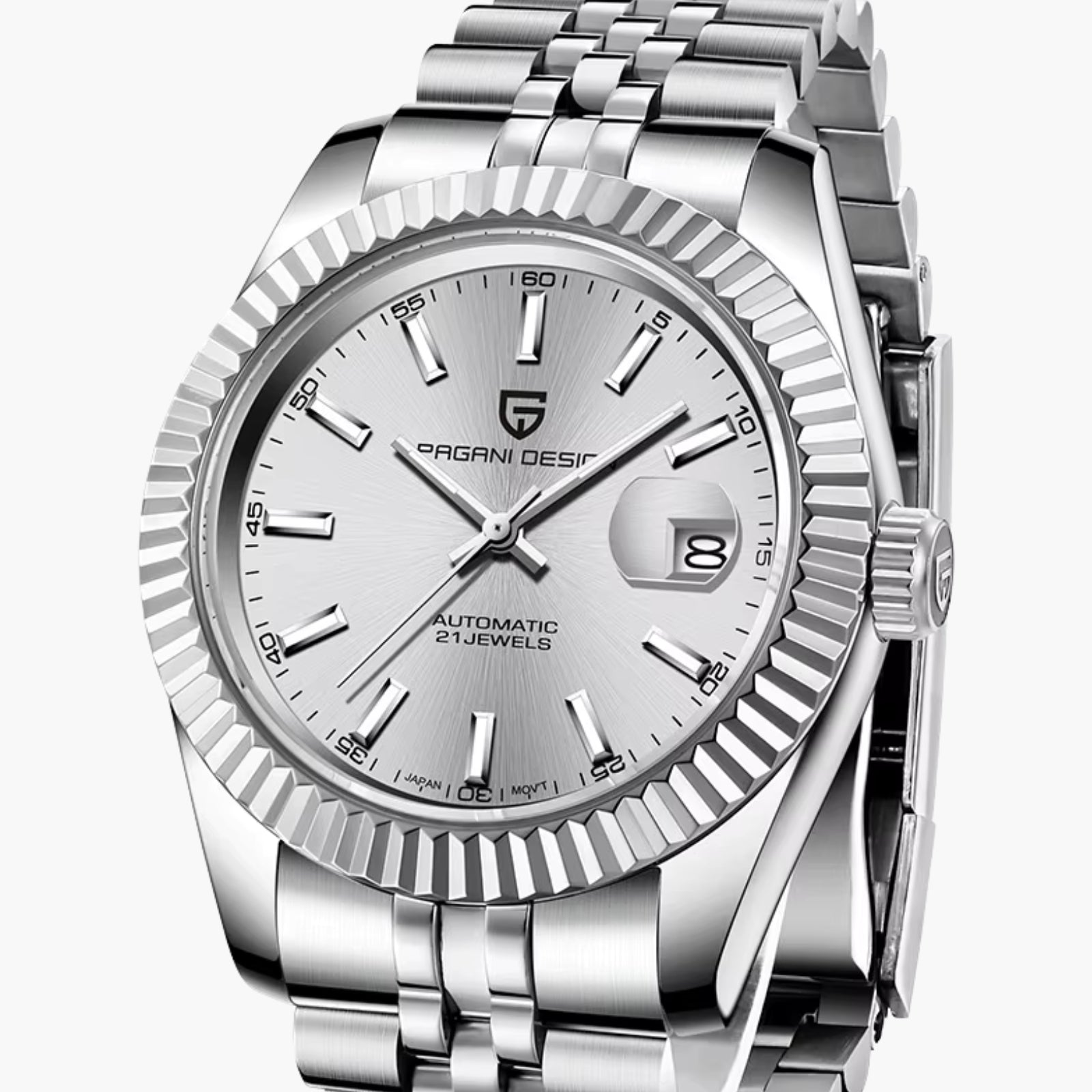 PD Elegance Date Silver