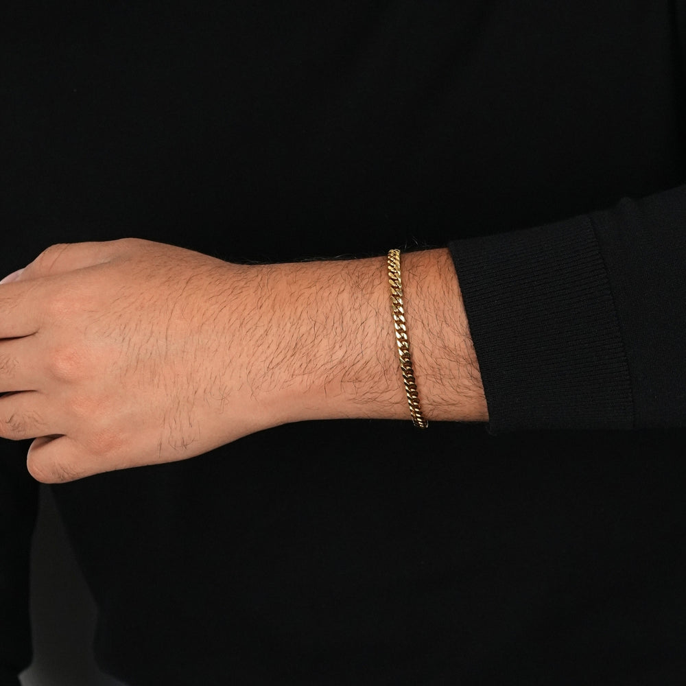 Cuban Link Bracelet (Gold) 5mm