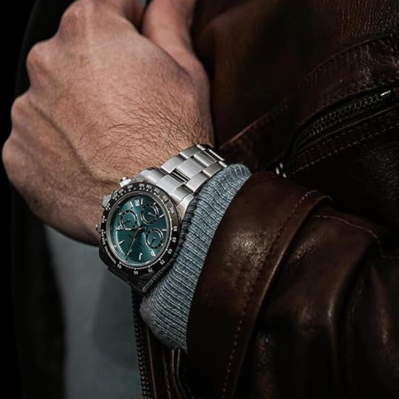 GJR Ice Blue Chronograph