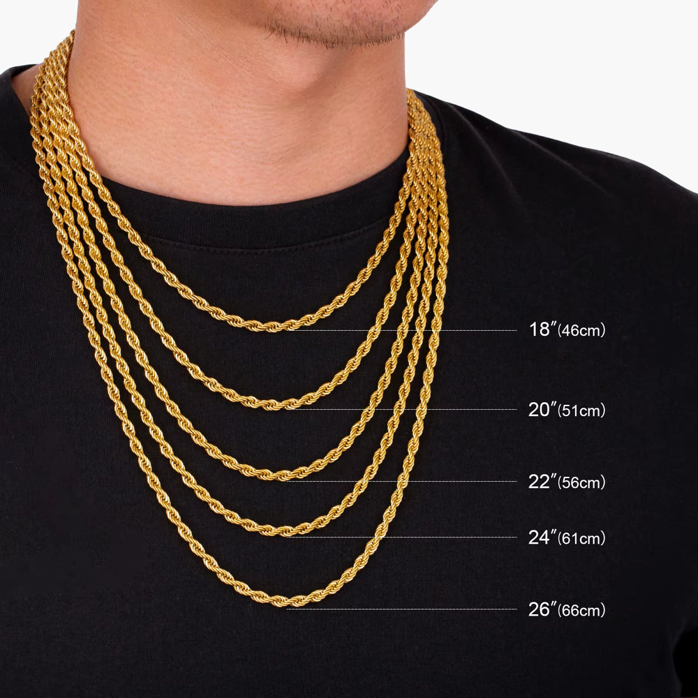 Rope Chain (Gold) 6mm