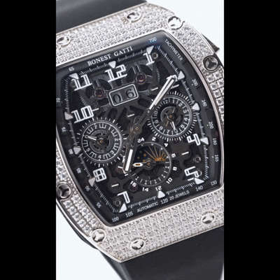 GJR Diamond Skeleton Black Ice