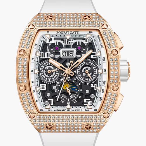 GJR Diamond Skeleton White Rose