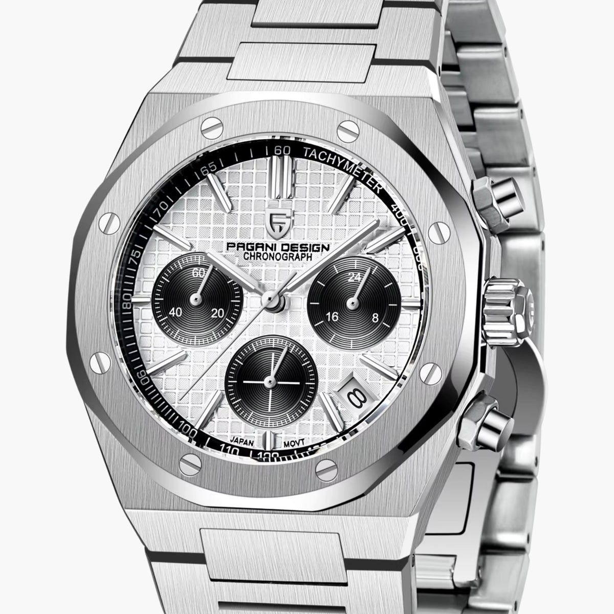 GJR Royal Chronograph White