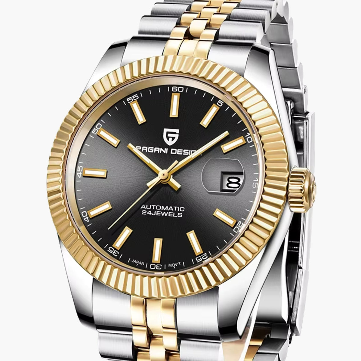 GJR Elegance Date Onyx Gold