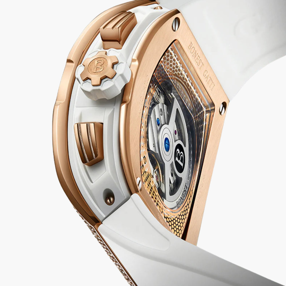 GJR Diamond Skeleton White Rose