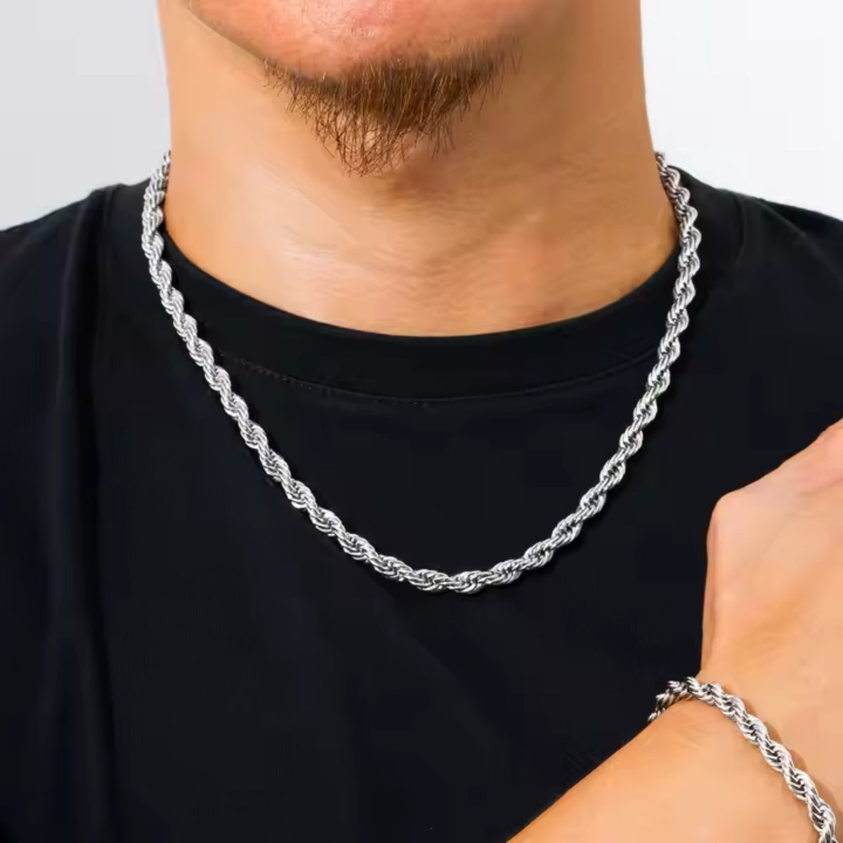 Rope Chain (Silver) 6mm