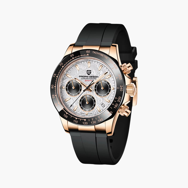 GJR OdyxFlex Chronograph - Rose Gold Meteorite