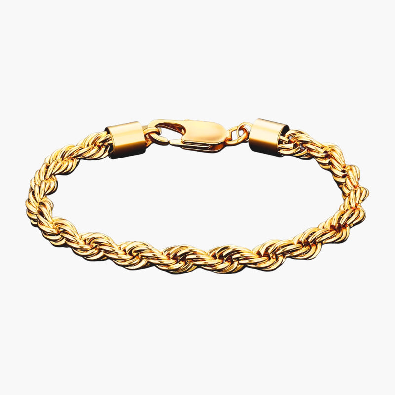 Rope Bracelet (Gold) 6mm