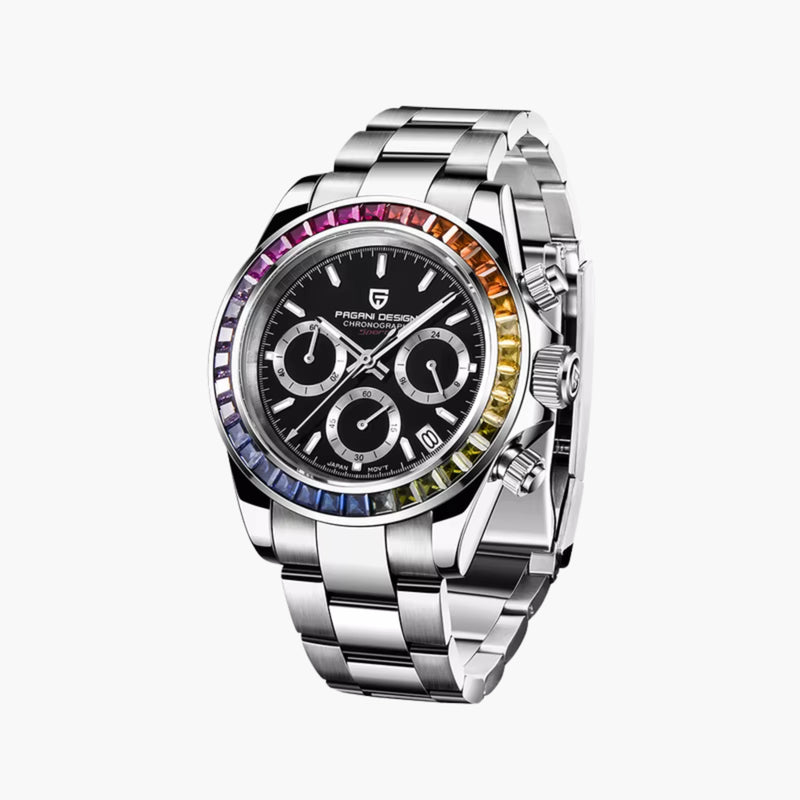 GJR Rainbow Chronograph - Black