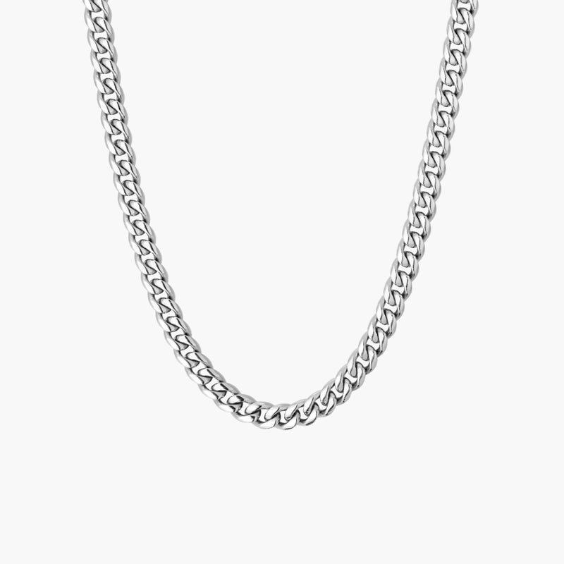 Cuban Link Necklace (Silver) 6mm