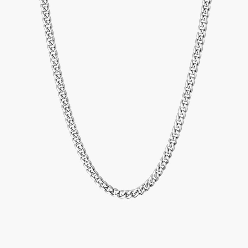 Cuban Link Necklace (Silver) 4mm