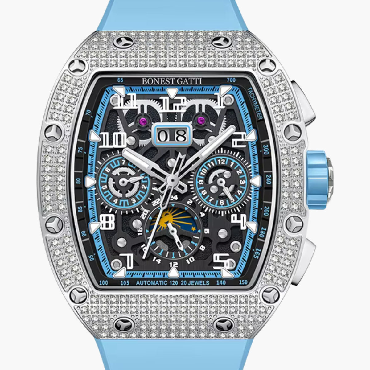 GJR Diamond Skeleton Sky Blue
