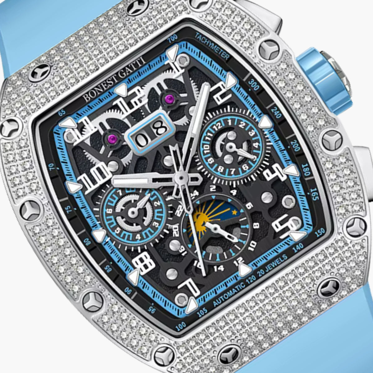 GJR Diamond Skeleton Sky Blue