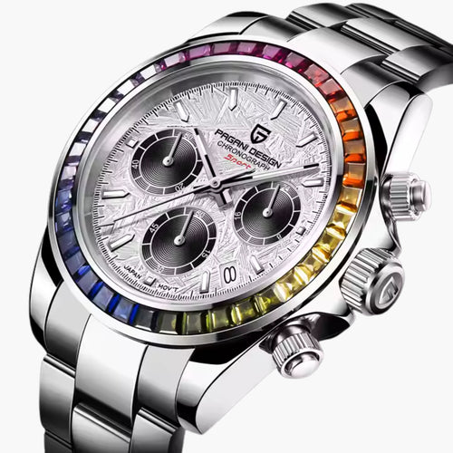 GJR Rainbow Chronograph - Meteorite