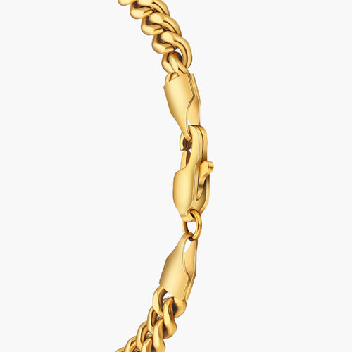 Cuban Link Bracelet (Gold) 5mm