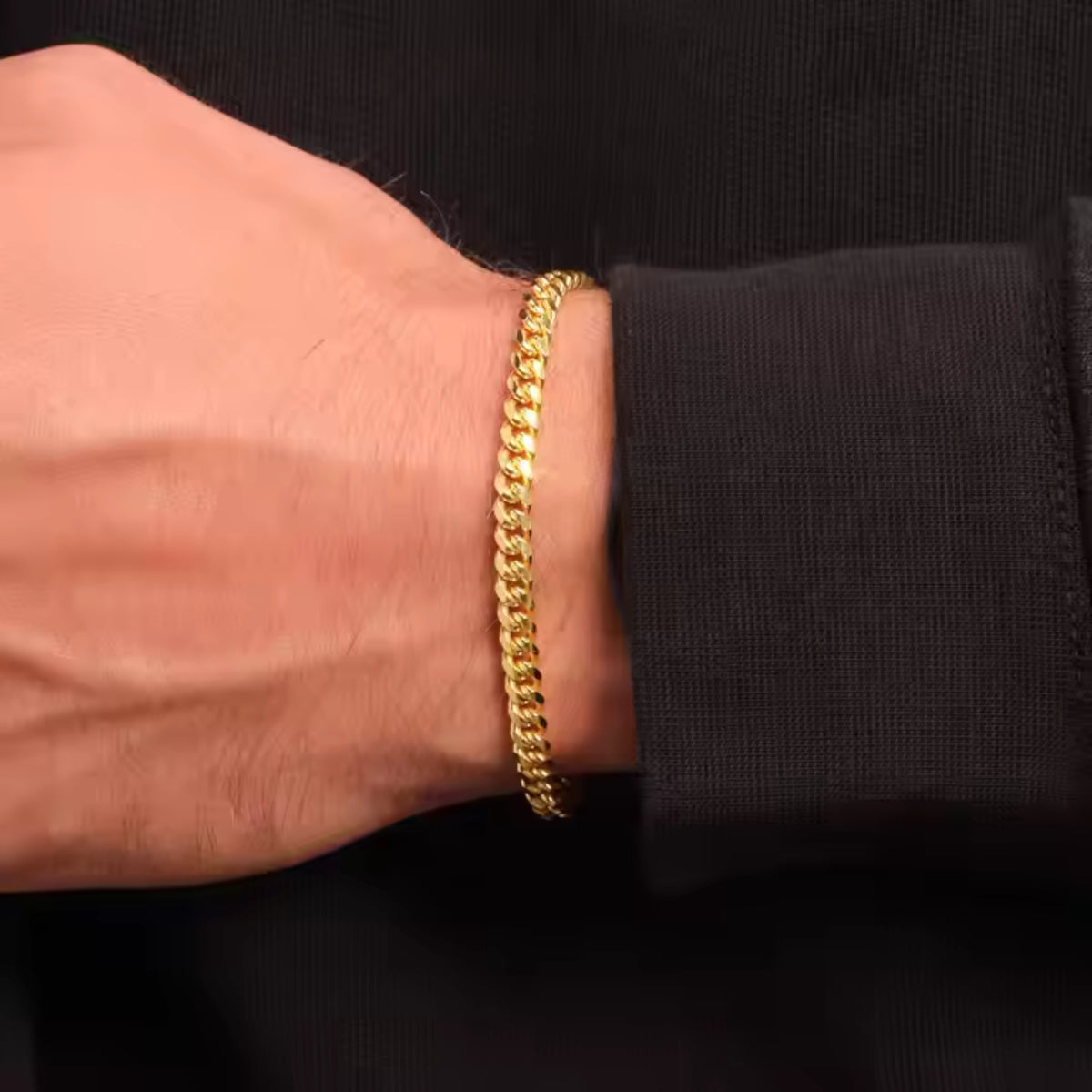 Cuban Link Bracelet (Gold) 5mm