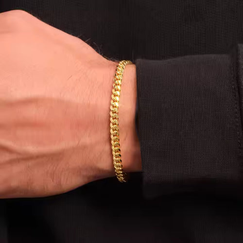 Cuban Link Bracelet (Gold) 5mm