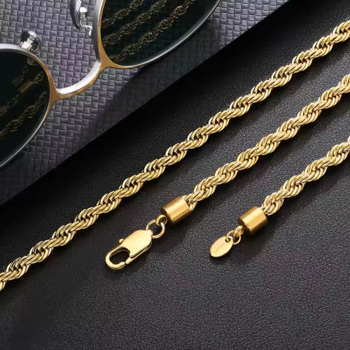 Rope Chain (Gold) 6mm