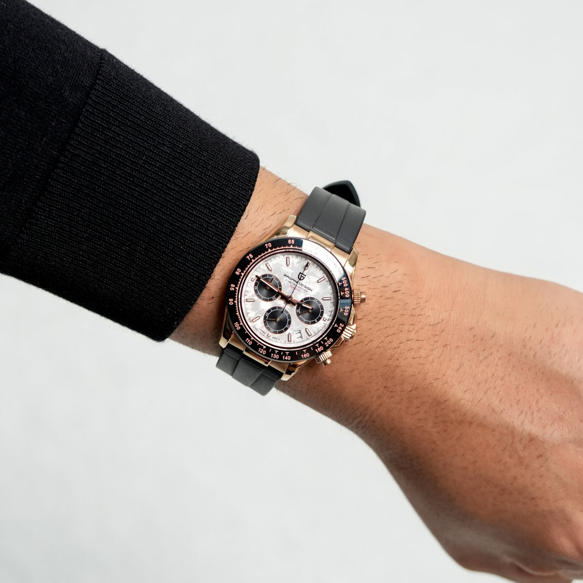 GJR OdyxFlex Chronograph - Rose Gold Meteorite