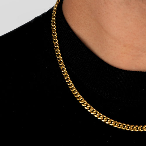Cuban Link Necklace (Gold) 4mm
