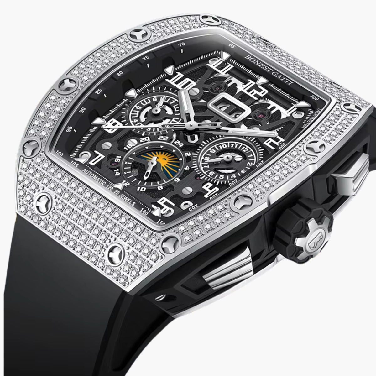 GJR Diamond Skeleton Black Ice