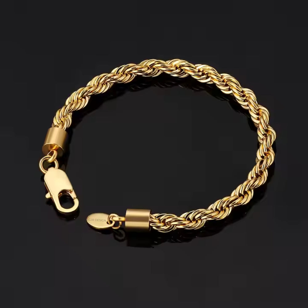 Rope Bracelet (Gold) 6mm