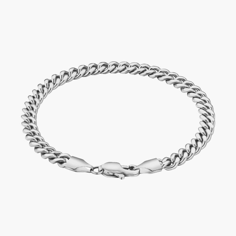 Cuban Link Bracelet (Silver) 5mm