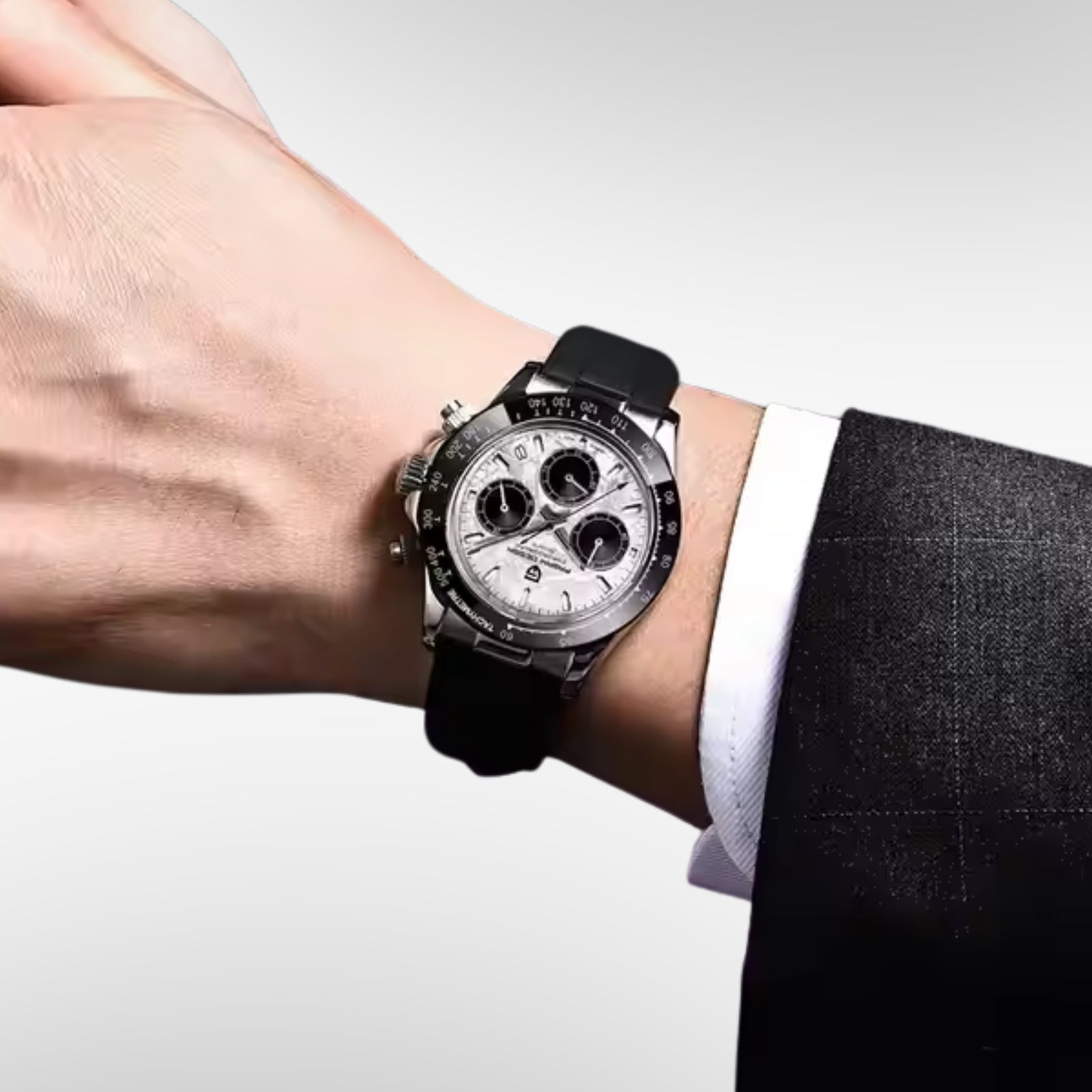 GJR OdyxFlex Chronograph Silver Storm