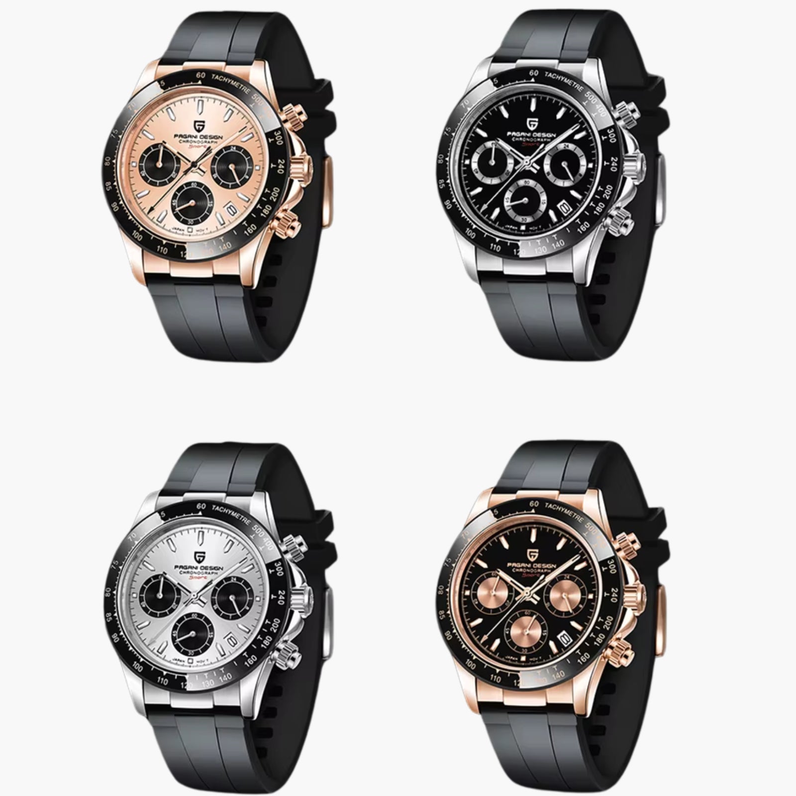 GJR OdyxFlex Chronograph Silver Storm