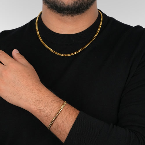 Cuban Link Bracelet (Gold) 5mm