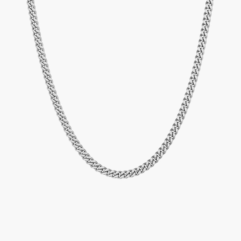 Cuban Link Necklace (Silver) 5mm