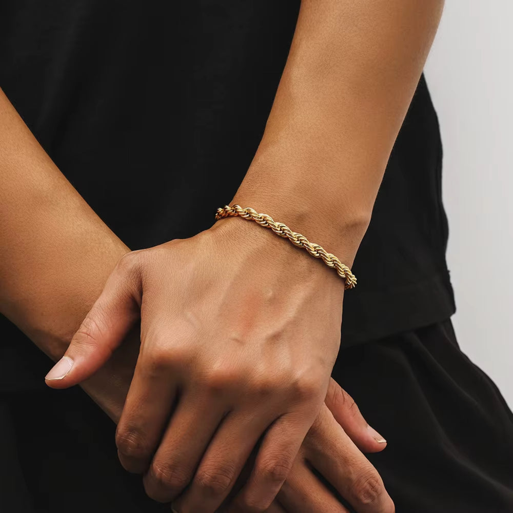 Rope Bracelet (Gold) 6mm