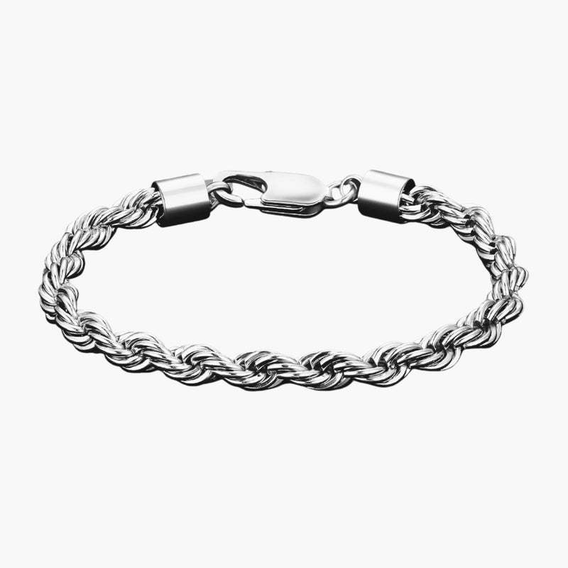 Rope Bracelet (Silver) 6mm