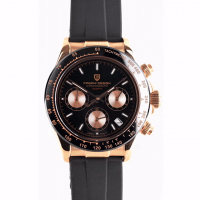 GJR OdyxFlex Chronograph - Champagne Gold